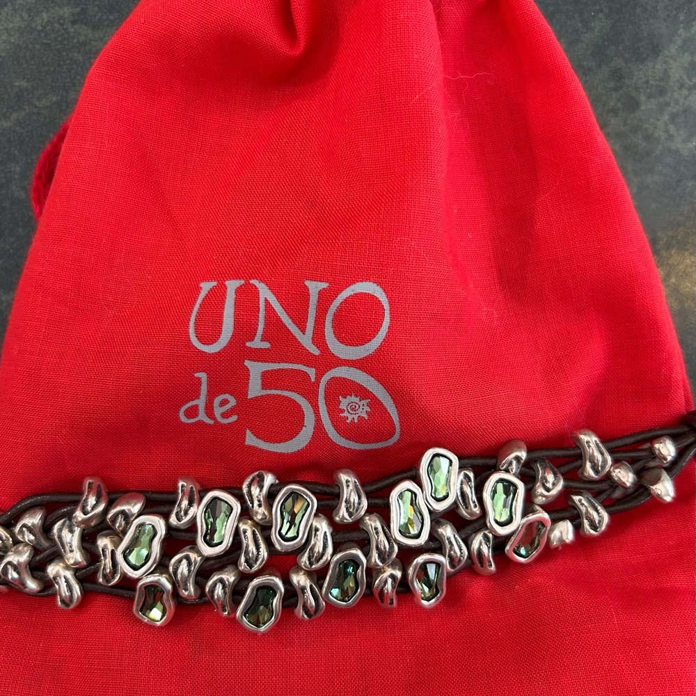 UNO de 50 Silver-Plated Sweet Danger Bracelet - Picture 2 of 8